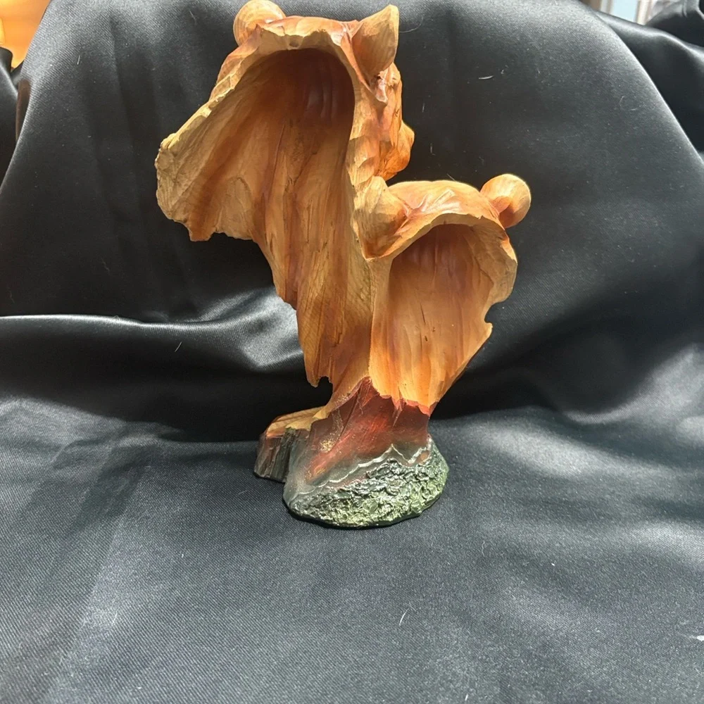 Bear Duo Sculpture in Brown and Tan Resin - Picture 2 of 6